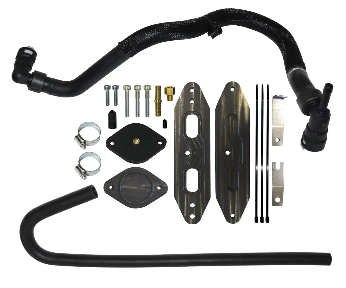 FLO~PRO EGR Cooler Upgrade Kit | 2011-2024 Ford 6.7L Powerstroke F250-F550 - 2015.5-2016 with Pass-Through Plate