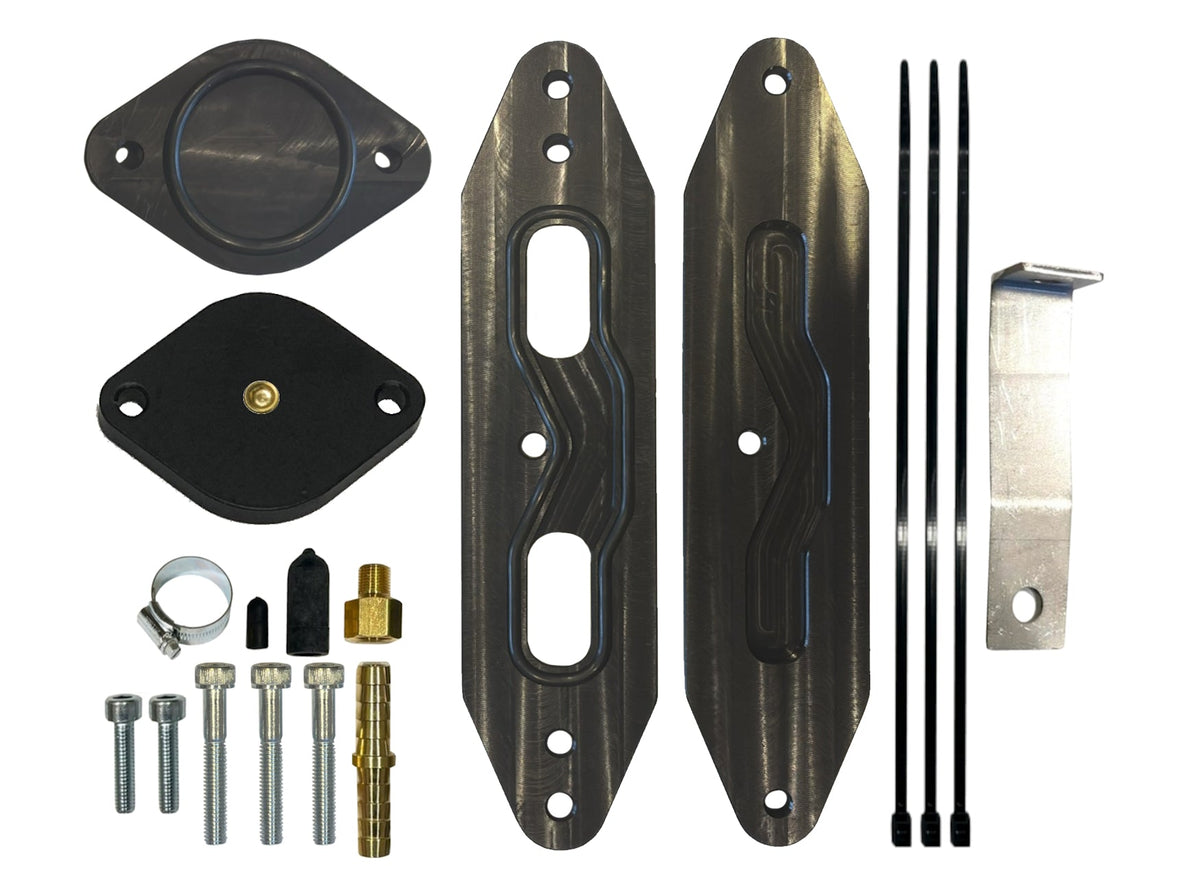 FLO~PRO EGR Cooler Upgrade Kit | 2011-2024 Ford 6.7L Powerstroke F250-F550 - 2017-2019 with Pass-Through Plate